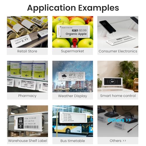 ELECROW CrowPanel 2.13 Inch E-Ink Display Module SPI Interface E Paper Screen Compatible with Arduino IDE for HMI Projects ESP32 E-Ink Display 2.13 Zoll
