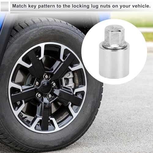 RATCHROLL Wheel Lock Lugnut for Jeep Compass, #802 Anti-Theft Screw Nut Removal Key Socket