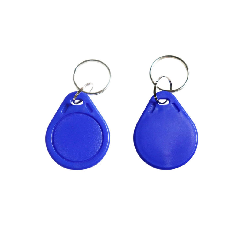 [Australia - AusPower] - ETEKJOY 100PCS 13.56MHz RFID Key Fob Proximity IC Card ISO14443A Token Tag for Electronic Smart Door Lock, Compatible with MIFARE Classic 1K Card M1, Read Only (Blue) Blue 