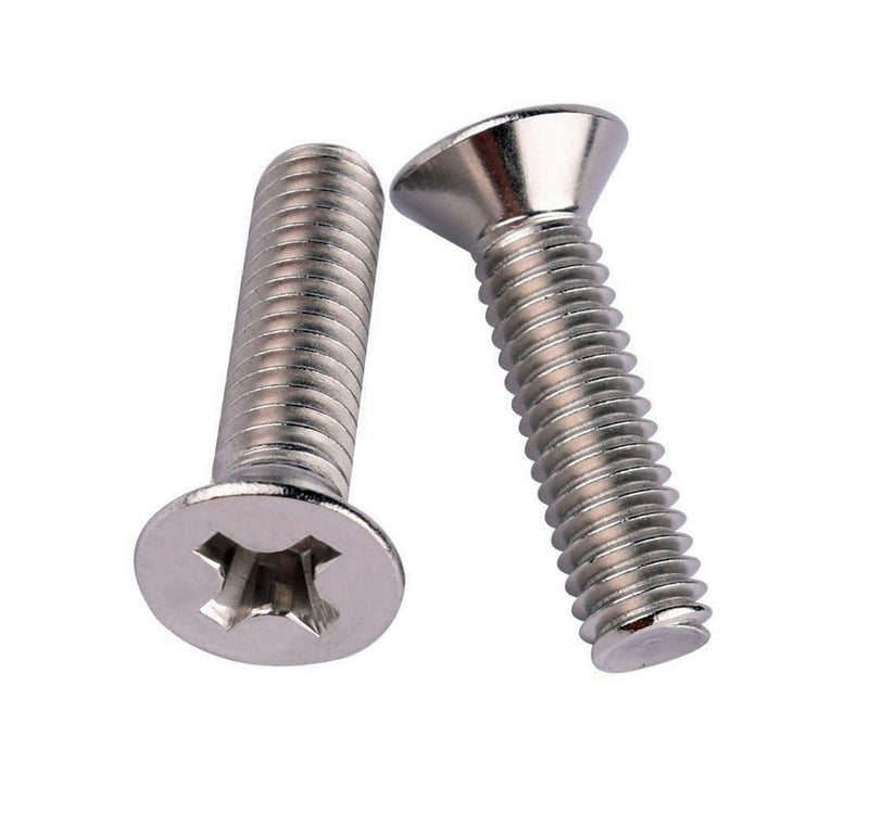 [Australia - AusPower] - #10-32 x 3/8" Phillips Flat Head Machine Screws, Stainless Steel 304 (18-8), UNF Thread, Countersunk Head Machine Screws, 40Pcs #10-32 x 3/8" (40Pcs) 