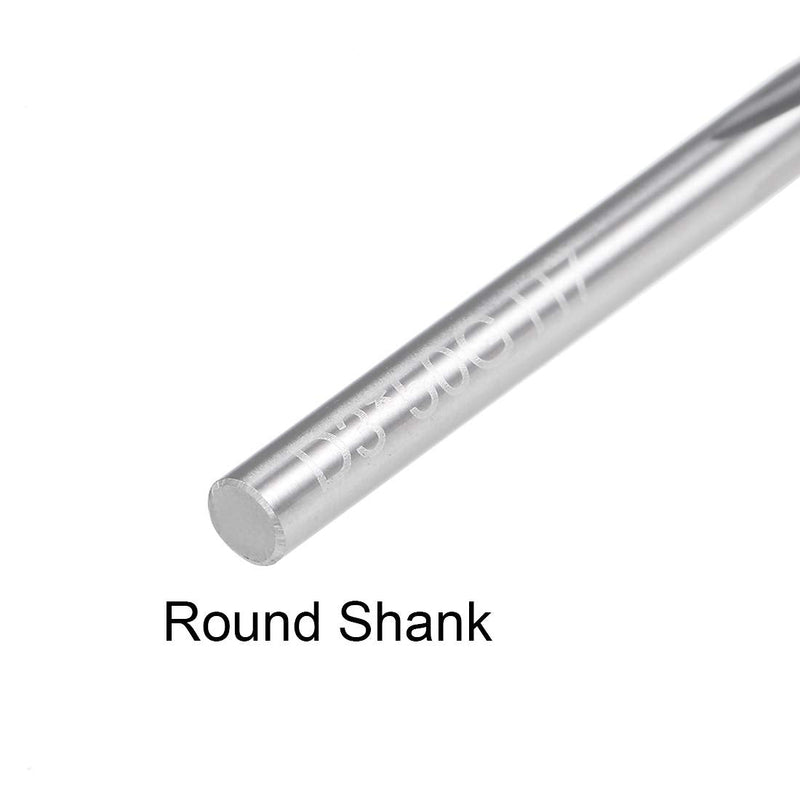 [Australia - AusPower] - uxcell 3mm Chucking Reamer, Tungsten Carbide Lathe Machine Reamer H7 4 Straight Flutes, Round Shank Milling Cutting Tool, for Stainless Steel Alloy Copper Metal 