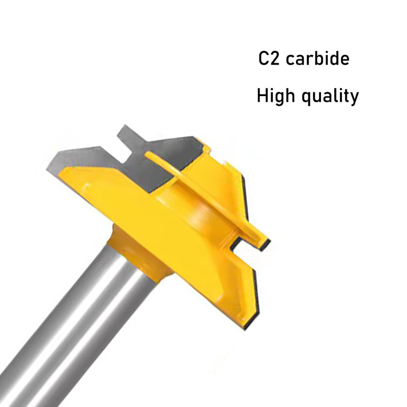TOTOWOOD 45 Degree Lock Miter Router Bit 3-Piece Set, for 31/64", 3/4"，1"，Cutting Height, 1/2 Inch Shank.Woodworking Tools Joint Router Bits 3PCS 1/2 Shank