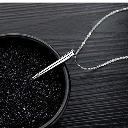YOUFENG Urn Necklaces for Ashes Urns for Human Ashes Memorial Cremation Urn Locket Stainless Steel Keepsake Ashes Jewelry Silver