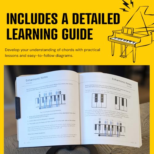 Piano Chord Learning Tool - Compass and Book - Understand Chords on Piano Piano Chord Compass Book