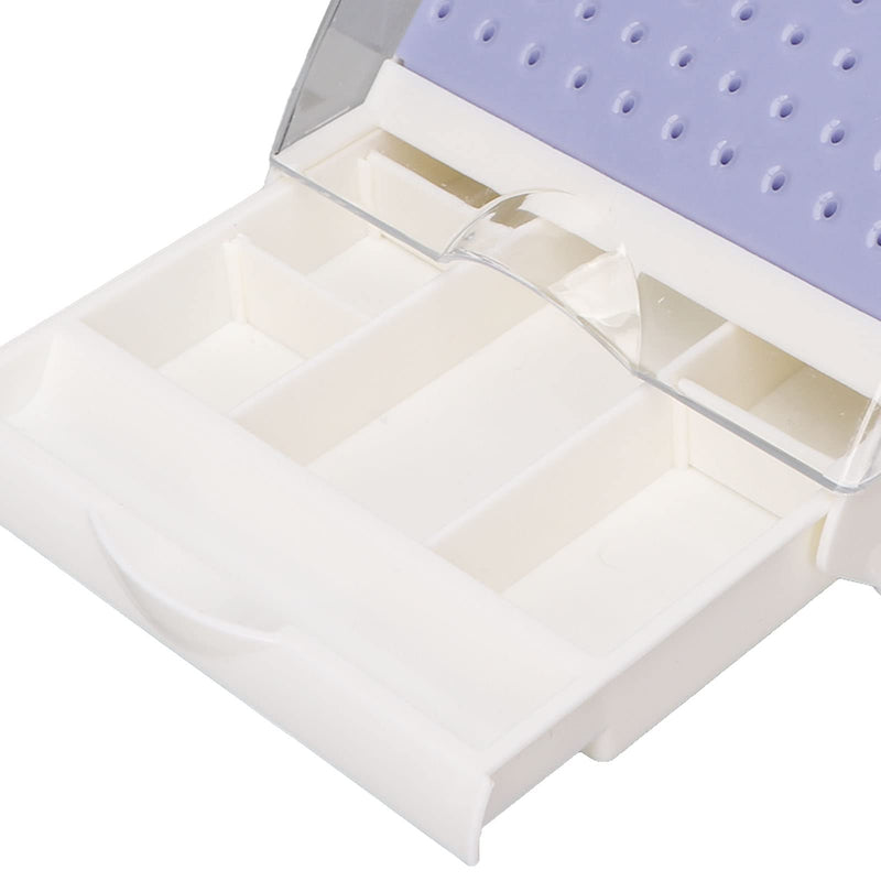 [Australia - AusPower] - Dental Burs Case, 142 Holes, High Low Speed Case, Dental Burs Cleaning Box for Dental Disinfection and Oral Care, Travel Accessories, Dustproof, Environmentally Friendly Dental Bur Holder 