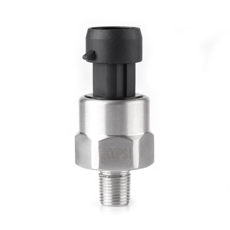 [Australia - AusPower] - Pressure Transducer Sender 1/8" NPT Thread Stainless Steel Pressure Sensor for Oil Fuel Air Water(300PSI) 