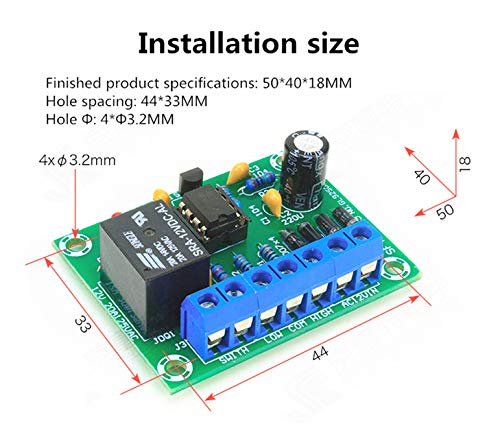 [Australia - AusPower] - Liquid Level Controller Sensor Module DC 12V Water Level Detection Sensor Drainage Control Circuit Board Suitable for Controller Switch Automation Detection Pump Tank Water Level 