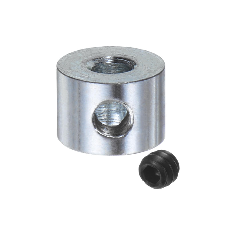 [Australia - AusPower] - uxcell 8pcs Set Screw Shaft Collars 1/8" Bore Zinc Plated Steel Shaft Collars, 3/8" OD, 1/4" Width Axle Collar Clamp with Hex Wrench 