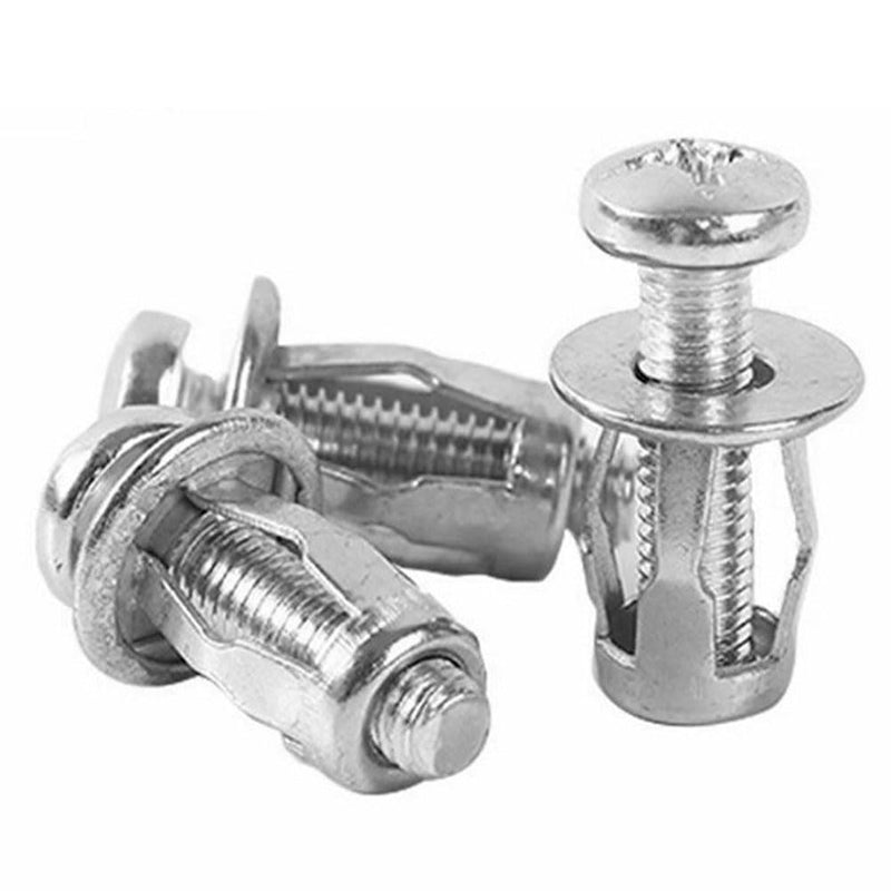 [Australia - AusPower] - EMVANV 20 PCs Hollow Door Anchors,Hollow Metal Cavity Fixing Hollow Wall Anchors for Aluminium Cladding Sheet Steel Pipe, Iron Sheet and Hollow Plastic Sheet(Silver) Silver 