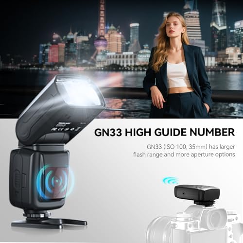 PHOTOOLEX FK300G Camera Flash Speedlite GN33 with Trigger with flash trigger
