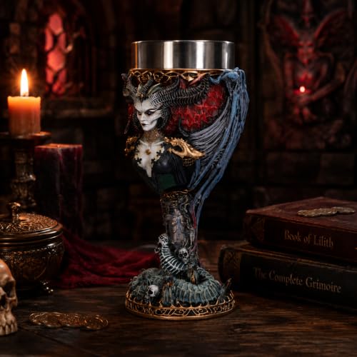 Nemesis Now Diablo IV Lilith Goblet, 19.5cm, Officially Licensed, Hand-Painted and Giftable, Premium Quality Collectible Chalice