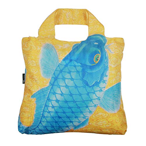 Envirosax Reusable Grocery Bags, Set of 5, Multicolored China Chic Chinese Carp Design, CF Series