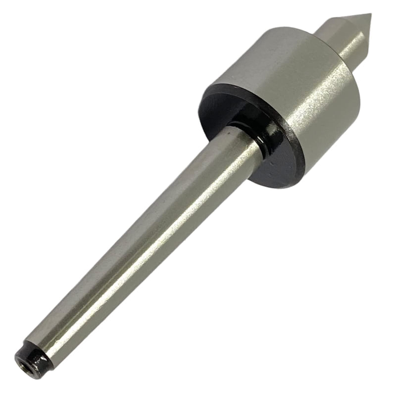 [Australia - AusPower] - MT0 Mini Live Revolving Center for Lathe | for Precision Machine Revolving, Accuracy, Large Load Capacity for Industry | 1PC for Engineer, Work with Workpiece/Tailstock | Steel Material 
