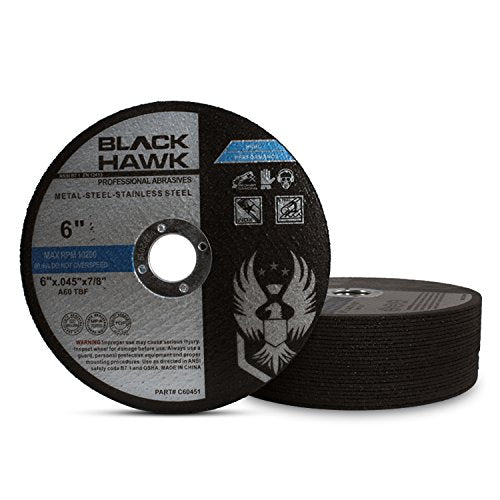 [Australia - AusPower] - BHA Metal and Stainless Steel Thin Cut Off Wheels for Angle Grinders, 6 x .045 x 7/8 - 25 Pack 6 x .045 x 7/8 