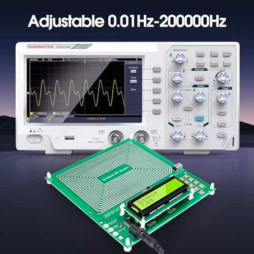 Schumann Frequency Generator Device 7.83 Hz | Adjustable 0.1 Hz to 200 kHz, with display and USB, portable, frequency counter and pulse generator