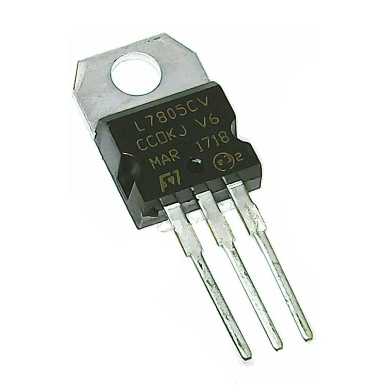 [Australia - AusPower] - IC L7805CV 10 PCS Kit Voltage Regulator Output 5V 1.5A Integrated Circuits L7805 Linear Positive Voltage Regulators TO-220 7805 Kit 