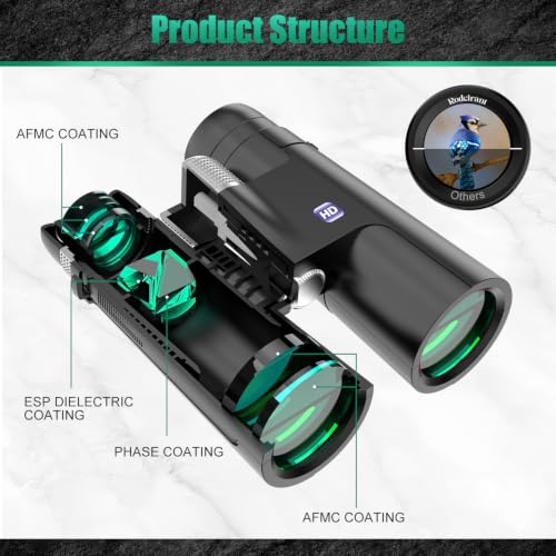 18X50 High Powered Binoculars for Adults Black