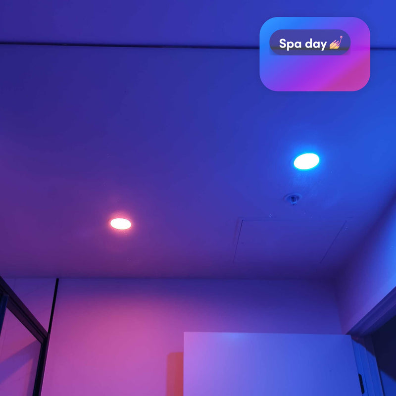 LIFX SuperColor 5-6" Smart Downlight Retrofit, 800 Lumens, CRI 90, Compatible with Alexa, Apple Homekit, SmartThings, Fits existing 5-6” Recessed Can Lights, LXDL6CUS 6 Inch Standard