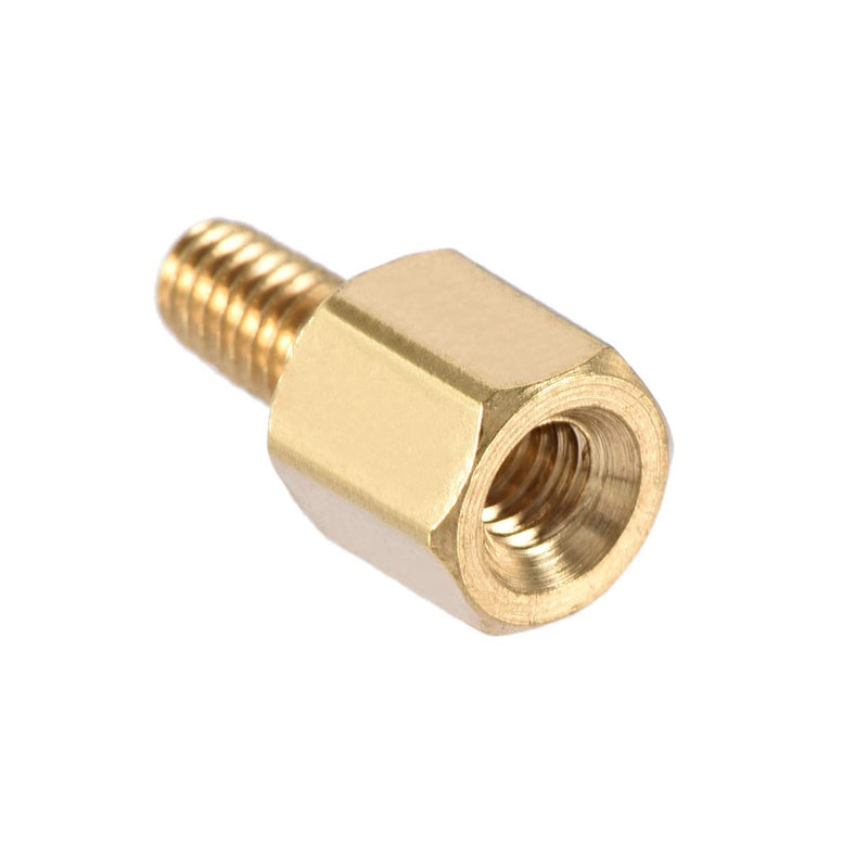 [Australia - AusPower] - uxcell M2.5x6mm+6mm Male-Female Brass Hex PCB Motherboard Spacer Standoff for FPV Drone Quadcopter, Computer & Circuit Board 50pcs 