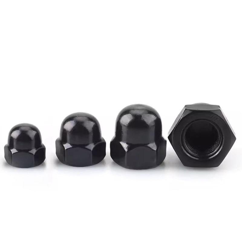 [Australia - AusPower] - M6 Black Acorn Cap Nuts, M6-1.0 Black Acorn Nut Stainless Steel 18-8(304), 20Pcs-Pack 