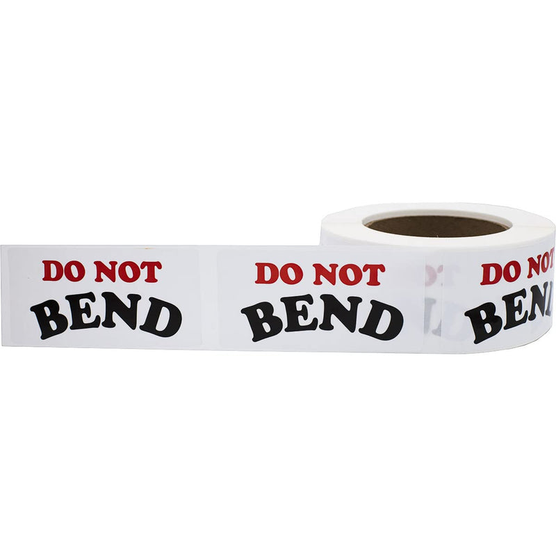DO NOT Bend 2 x 4 Inch Labels 500 Total Stickers on a Roll