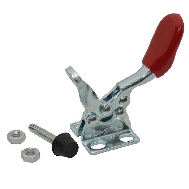 [Australia - AusPower] - 4PCS Toggle Clamp 201A Hand Tool 60 lbs / 27kg Holding Capacity Antislip Horizontal Quick Release Tool 