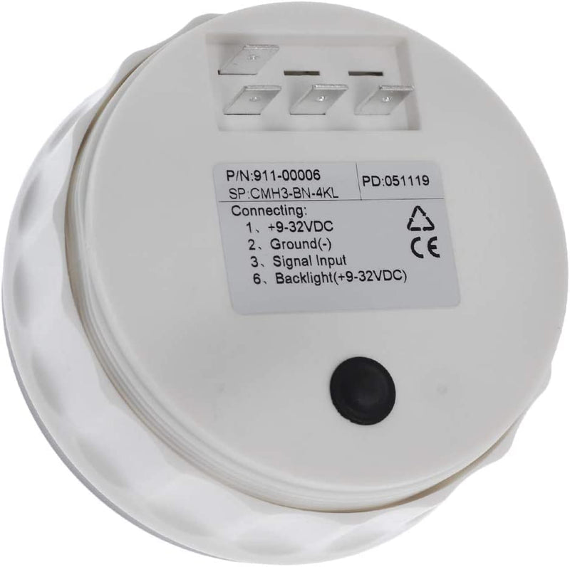 [Australia - AusPower] - Geloo 85 mm Boat Speedometer Gauge 4000 RPM Speedometer Meter Waterproof for Car Truck Boat Diesel Engine 0-4000 RPM Marine RPM Speedometer Outboard Motor 9-32V 