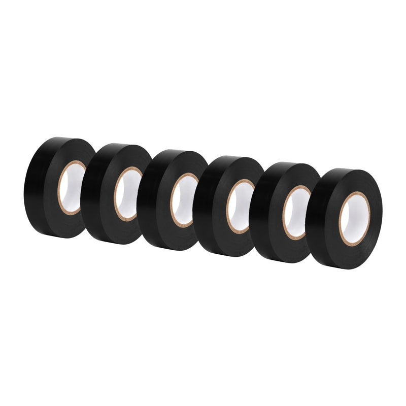 Amazon Basics Electrical Adhesive Tape, Insulating with Strong Adhesive, for Home DIY, Repairs, Electrical, Automotive and Equipment, 3/4" x 60', Black, 6-Pack 1