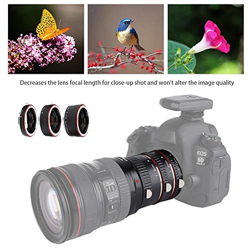 for EF/EF-S Macro Extension Tube Set Auto Focusing Adapter Ring Set for Cameras