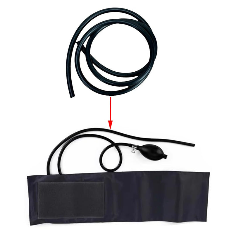 [Australia - AusPower] - 2 Pack Manual Blood Pressure Air Hose Replacement 3FT Rubber Tube Air Tubing for Aneroid Sphygmomanometer Professional Blood Pressure Monitor Cuff Set Adult Arm 