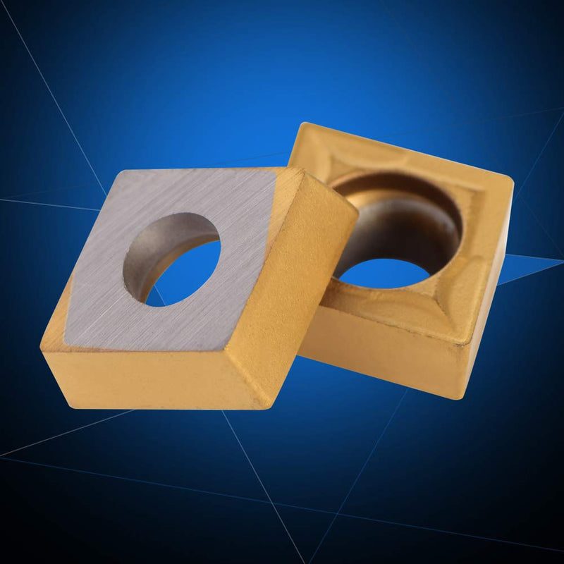 [Australia - AusPower] - ASHATA CNC Carbide Inserts, 10pcs CNC Carbide Tips CNC Rotary Plates Knife Cutter Rotary Tool With Box (CCMT09t304 CCMT32.5) 