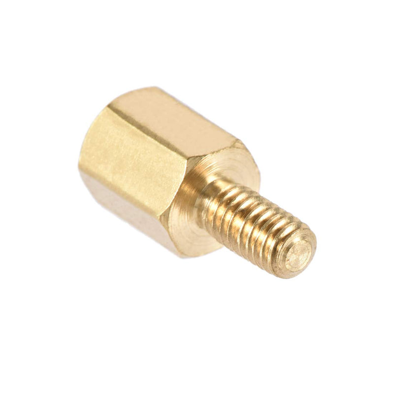 [Australia - AusPower] - uxcell M2.5x6mm+6mm Male-Female Brass Hex PCB Motherboard Spacer Standoff for FPV Drone Quadcopter, Computer & Circuit Board 50pcs 