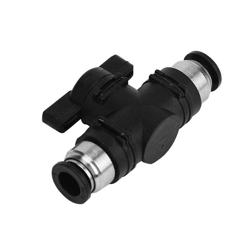 [Australia - AusPower] - Beduan Pneumatic Ball Valve, 1/4" x 1/4" OD Push to Connect Fitting Air Flow Control Valve Straight Quick Connect Union 1/4" x 1/4" Tube OD 