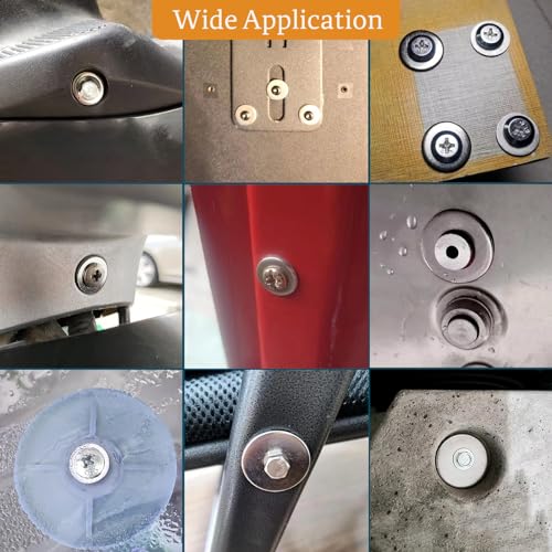 MR. ALLOY #10 stainless steel flat washers, 7/32-inch ID x 1/2-inch OD, 100 pack