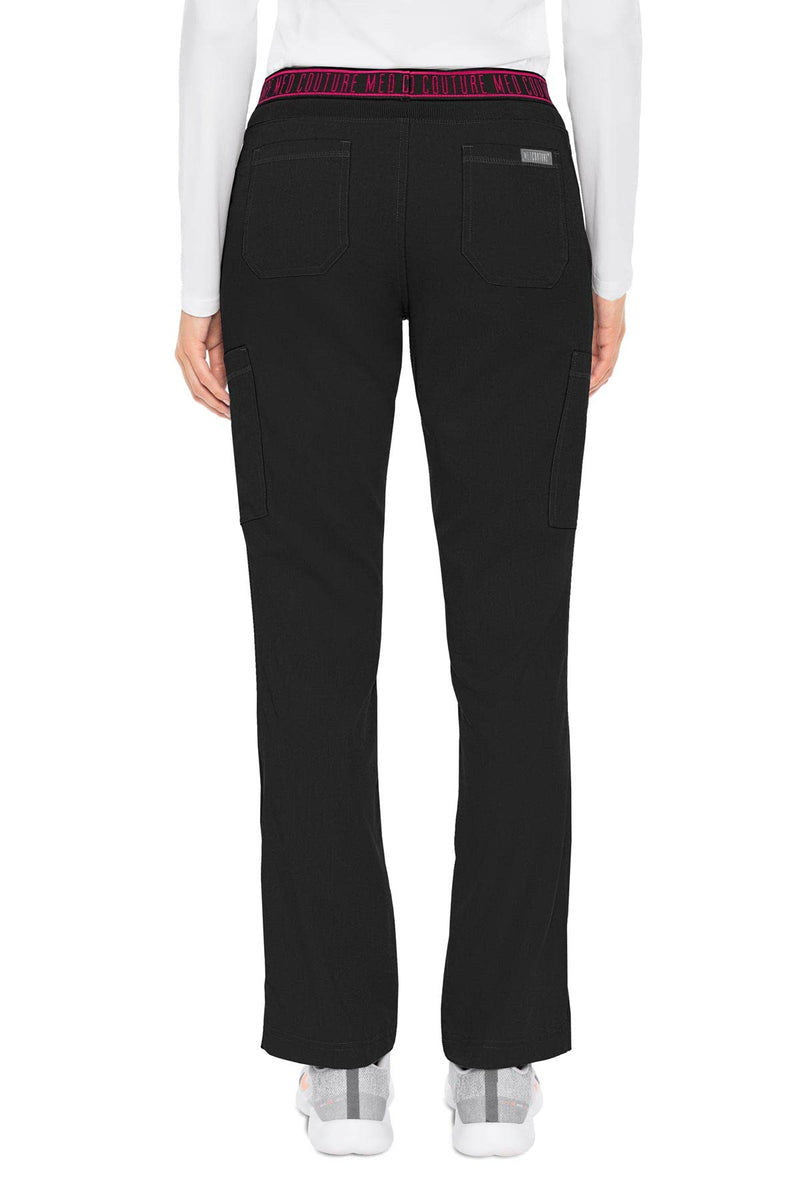 [Australia - AusPower] - Med Couture Touch Women's Yoga 2 Cargo Pocket Pant Medium Black 