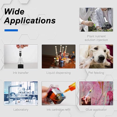 otwooi 20ml glue applicator syringe with 18G 4-inch blunt tip needle and cap