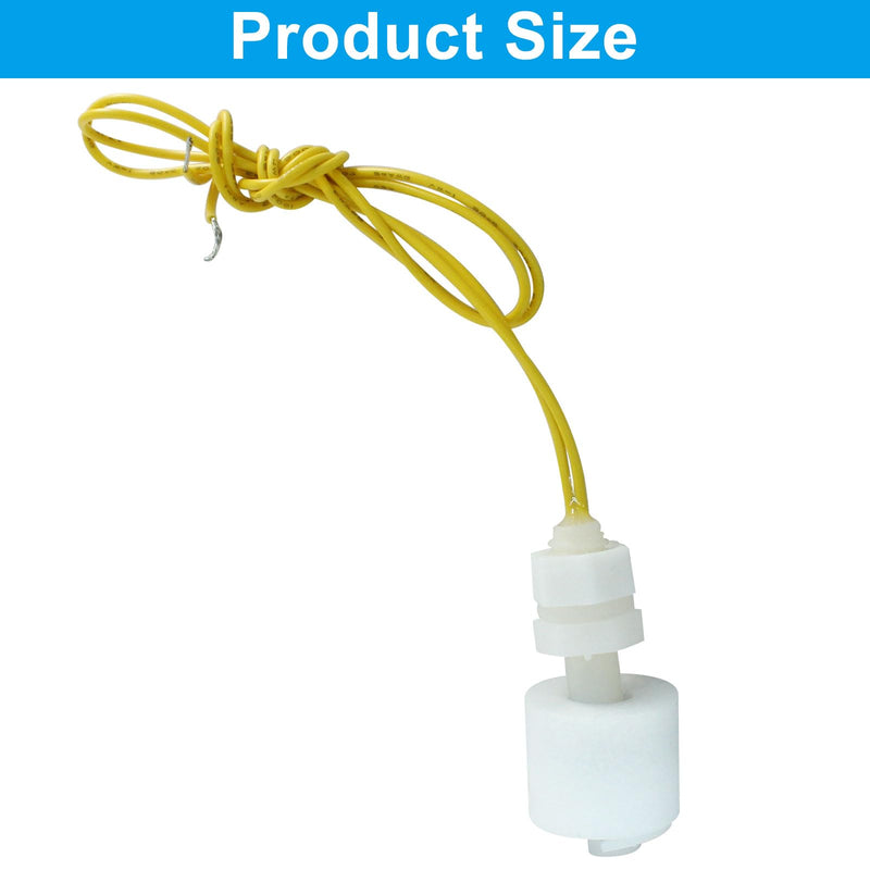 [Australia - AusPower] - Piutouyar 5 Pack PP Plastic Float Switch, Right Angle White Fish Tank Liquid Water Level Sensor 