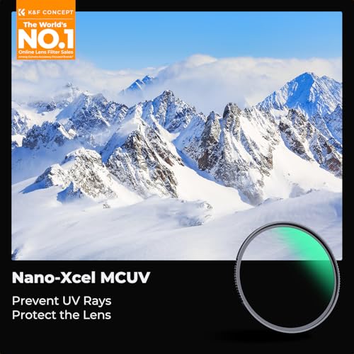 K&F CONCEPT 55mm MCUV Lens Protection Filter High Definition Optical Glass