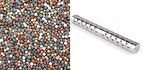 EHM Alkaline pH Water Filter Stick Small Portable Hydrogen Mineral Purifier Tourmaline, Germanium, Maifanshi Stones – Naturally Increases pH Levels & Decreases ORP 10