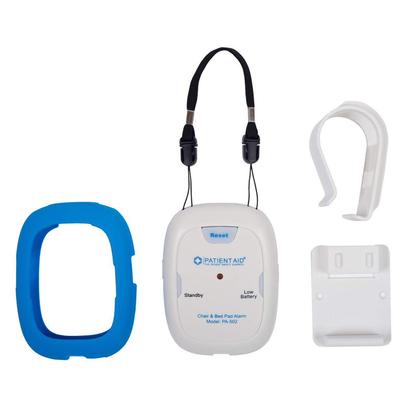 [Australia - AusPower] - Caregiver Alarm & Fall Prevention System with Chair Pad :: Includes Patient Monitor with Rubber Casing, 9V Battery, 3 Mounting Options, Screws & Full Instructions, 1 Yr. Warranty by Patient Aid w/ Rubber Casing 