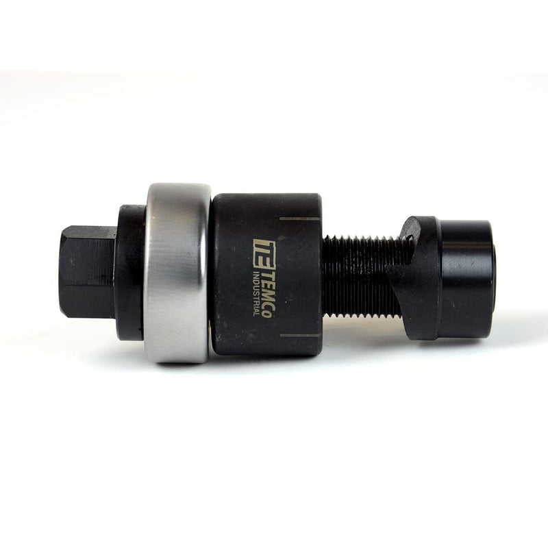 TEMCo TH0392-3/4 Conduit Hole Size Knockout Punch Unit with Manual Draw Stud – (1.11" – Actual Hole Size) (Conduit Hole Size) 3/4" Knockout Punch