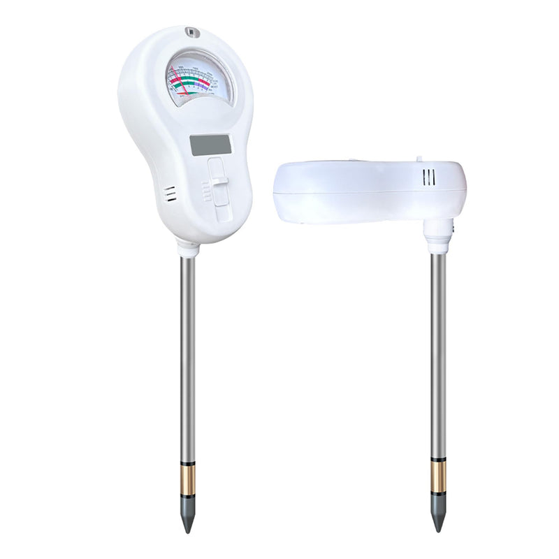 [Australia - AusPower] - 6-in-One Soil Test Kit-Soil Moisture Meter/PH Meter/Fertility/Sunlight Intensity Soil Tester, Dual Screen Meter Display & Rotatable Head for Indoor&Outdoor Plants, Lawn&Farm 