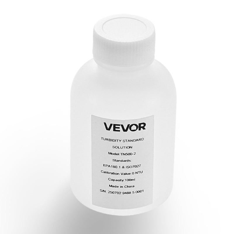 [Australia - AusPower] - VEVOR Turbidity Calibration Solution, 0 NTU, 100 ml Capacity, Standard Turbidity Solution Refill for Turbiditymeter, Zero-Drift for Stable Concentration, Ready to Use, for Both White and Red Light 0 NTU,100 ml Turbidity Meter 
