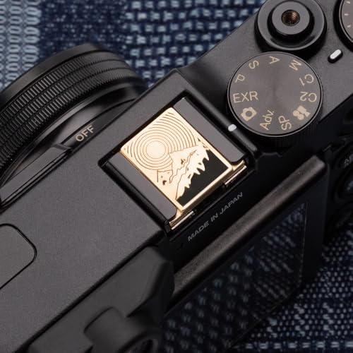 Camera Metal Hot Shoe Cover for Fujifilm XPro3 XT5 XT4 XT3 XT2 XT50 XT30 XT30II XT20 XT200 X100VI XE5 for Nikon ZF Z5 Z6 Z6II (Copper Alloy-Hot Shoe Cover) Copper Alloy-Hot Shoe Cover