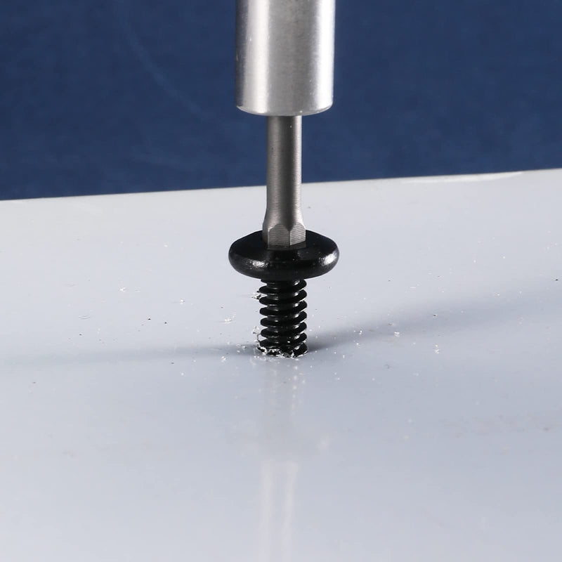 [Australia - AusPower] - #12 x 1-1/2" Sheet Metal Screws 100Pcs 410 Stainless Steel Flat Head Socket Cap Screws, Tek Screws Allen Socket Drive Screws Fast Self Tapping Screws Black Oxide by SG TZH #12 x 1-1/2" 