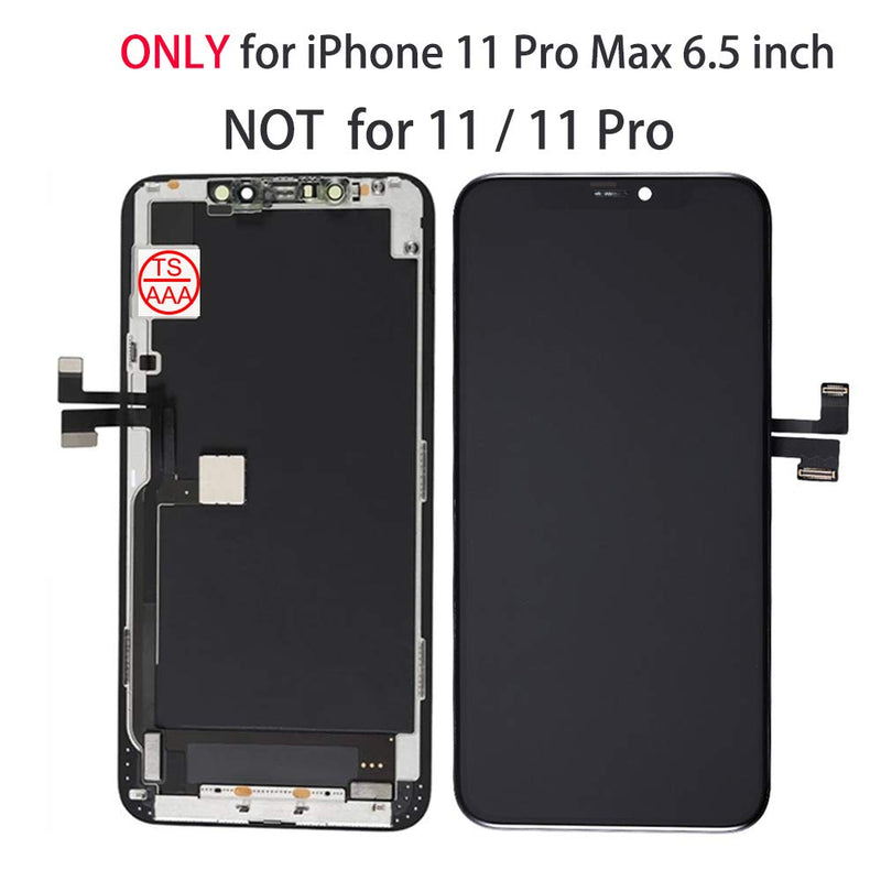 [Australia - AusPower] - for iPhone 11 Pro Max Screen Replacement 6.5 inch LCD Display 3D Touch Digitizer Frame Assembly Full Repair Kit with Repair Tools, Screen Protector, Instructions 