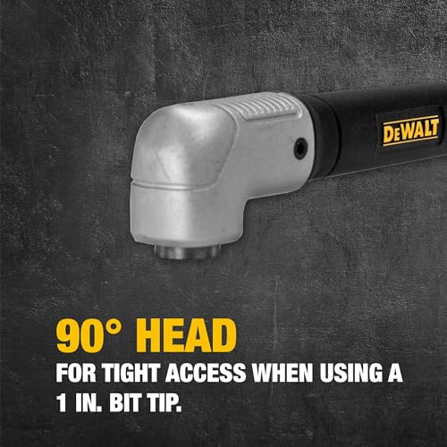 DEWALT Right Angle Attachment, Impact Ready (DWARA120) Black One Size