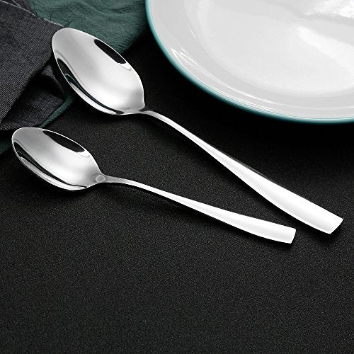 Eslite 12-Piece Stainless Steel Teaspoon,6.7-Inches (Pack of 2) 6.69"X0.2"X1.45" (Pack of 2)