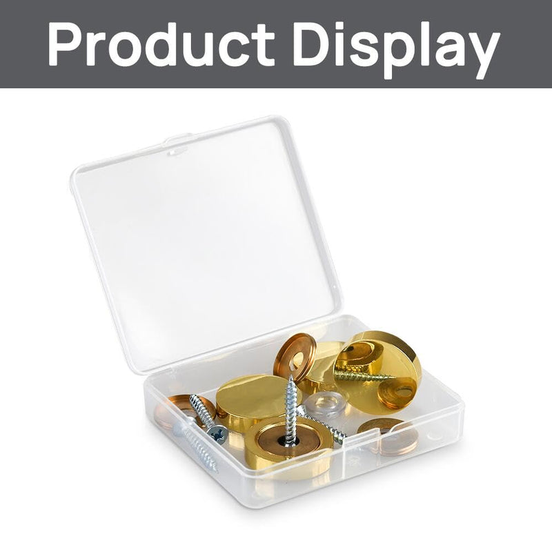 [Australia - AusPower] - Mirror Screws with Decorative Caps Solid Brass Screw Cap Nails Gold Mirror Screws Fasteners (25MM 4Pack) Bright Gold 25MM 4Pack 