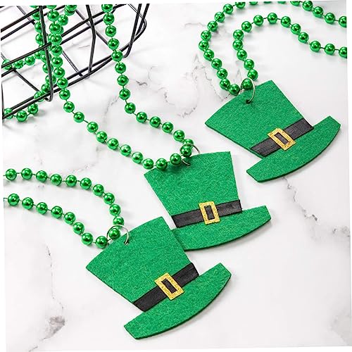 TOYANDONA 14pcs St Patrick's Day Necklace Clover Necklace Creative Neck Pendants Costume Accessories for St Paddys Day Decorations